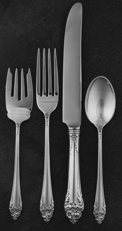 Fragrance (Sterling, 1941, No Monograms) 4 Piece Dinner Size Setting