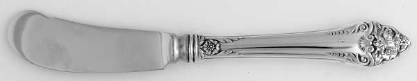 Fragrance (Sterling, 1941, No Monograms) Butter Spreader Hollow Hdl-Paddle/Stainless Blade