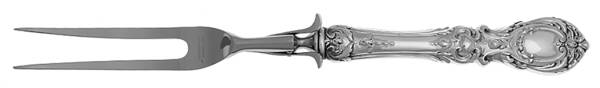 Francis I (Sterling, Eagle-R-Lion, 1907) Large Stainless-Prong Roast Carving Fork