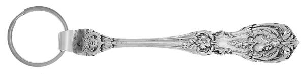 Francis I (Sterling, Eagle-R-Lion, 1907) Key Ring with Stainless Hoop HC