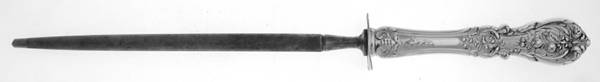Francis I (Sterling, Eagle-R-Lion, 1907) Large Knife Sharpener-Steel Rod w/Sterling Guard