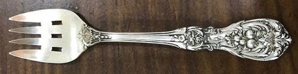 Francis I (Sterling, Eagle-R-Lion, 1907) Large Individual Terrapin Fork