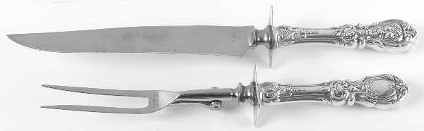 Francis I (Sterling, Eagle-R-Lion, 1907) Stainless Blade, Game 2-Piece Carving Set