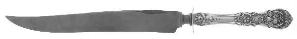 Francis I (Sterling, Eagle-R-Lion, 1907) Large Carving/Roast Knife StnlBl w/Sterling Guard