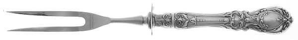 Francis I (Sterling, Eagle-R-Lion, 1907) Small Carving Fork W/Sterling Guard