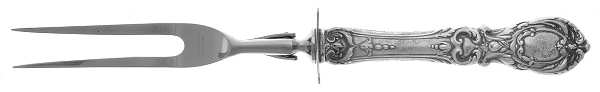 Francis I (Sterling, Eagle-R-Lion, 1907) Large Stainless-Prong Roast Carving Fork