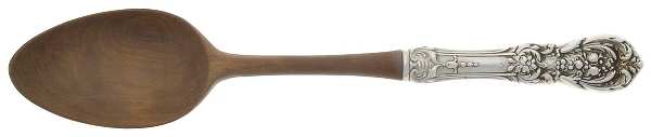 Francis I (Sterling, Eagle-R-Lion, 1907) Salad Serving Spoon with Wooden Bowl