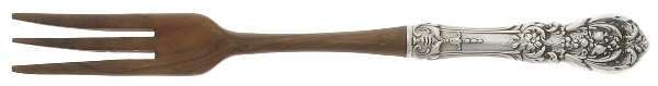 Francis I (Sterling, Eagle-R-Lion, 1907) Salad Serving Fork with Wooden Prongs