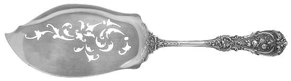 Francis I (Sterling, Eagle-R-Lion, 1907) Large Solid Pierced Fish Knife