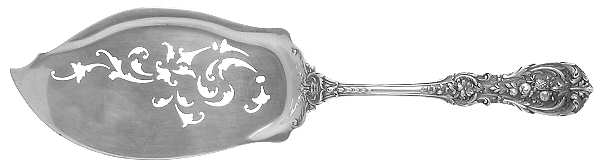Francis I (Sterling, Eagle-R-Lion, 1907) Large Solid Pierced Fish Knife