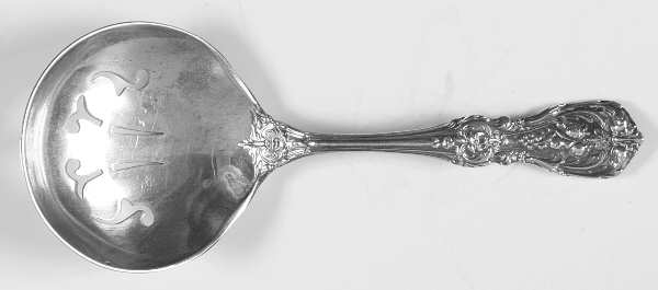Francis I-Gold Vermeil (Sterling) Solid Bon Bon Spoon with Pierced Bowl