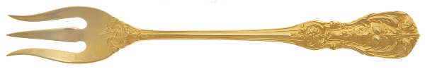 Francis I-Gold Vermeil (Sterling) Short Handle Pickle/Olive Fork