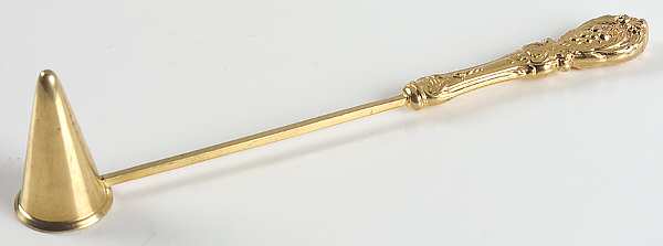Francis I-Gold Vermeil (Sterling) Candle Snuffer with Sterling Implement