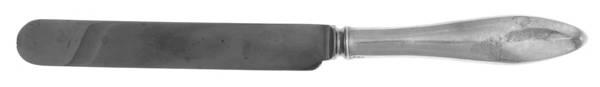 French Antique (Sterling, 1901) Blunt Hollow Knife with Bolster