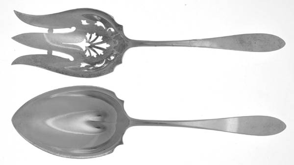 French Antique (Sterling, 1901) (2 Pc) Solid Salad Set