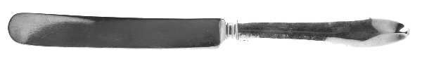 French Antique (Sterling, 1901) Old French Hollow Knife with Bolster