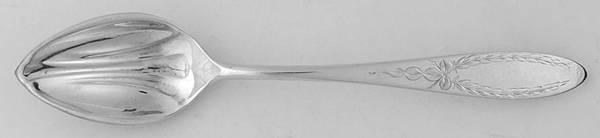 French Antique-Engraved (Sterling) Fruit/Orange Spoon