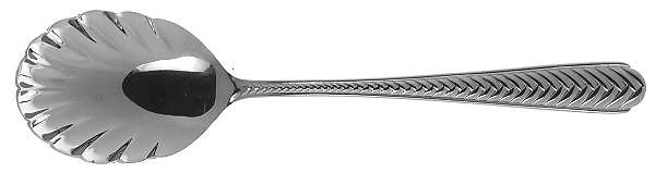 French Braid (Stainless) Sugar Shell Spoon