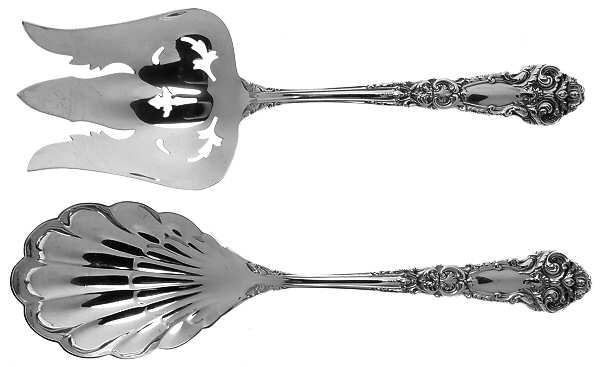 French Renaissance (Sterling, 1941, No Monos) (2 Pc) Solid Salad Set