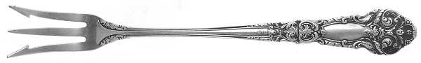 French Renaissance (Sterling, 1941, No Monos) Fork-Pickle/Olive-Short Handle
