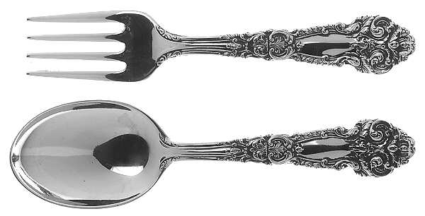French Renaissance (Sterling, 1941, No Monos) 2 Pc Baby Set (BF, BS)