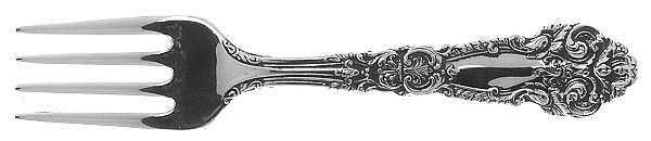 French Renaissance (Sterling, 1941, No Monos) Baby Fork