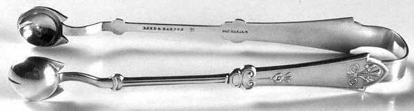 Gem (Silverplate, 1871) Large Ice Serving Tongs