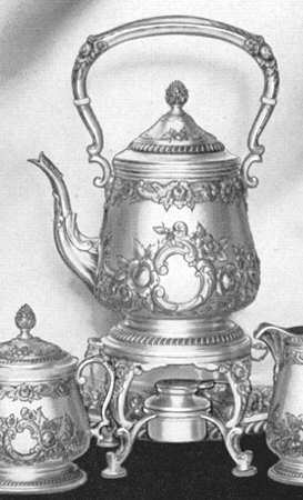 Georgian (Sterling Hollowware) Kettle, Stand & Burner