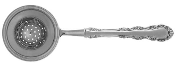 Georgian Rose (Sterling, 1941, No Monograms) Tea Strainer Overcup Serving-Stainless Bowl HC