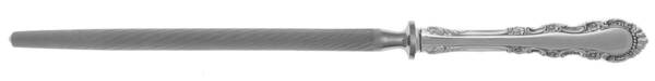 Georgian Rose (Sterling, 1941, No Monograms) Sharpener Knife with Steel Rod HC
