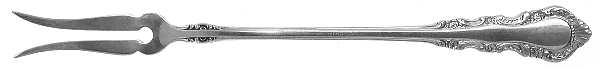 Georgian Rose (Sterling, 1941, No Monograms) Two-Tine Butter Pick