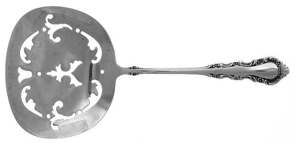 Georgian Rose (Sterling, 1941, No Monograms) Solid Bon Bon Spoon with Pierced Bowl