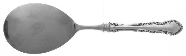 Georgian Rose (Sterling, 1941, No Monograms) Egg Server with Silverplate Blade