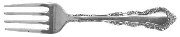 Georgian Rose (Sterling, 1941, No Monograms) Baby Fork