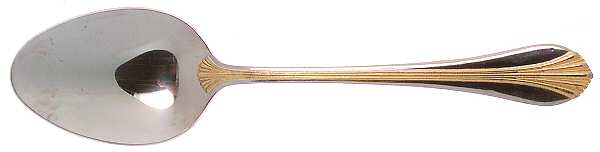 Golden Ariel (Stainless, Gold Accent) Tablespoon (Serving Spoon)