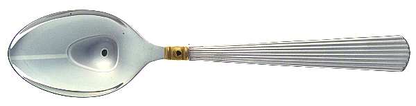 Golden Ashmont (Sterling, 1991, Gold Accent) Dessert/Oval Soup Spoon