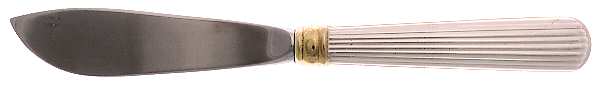 Golden Ashmont (Sterling, 1991, Gold Accent) Hollow Handle Master Butter Knife