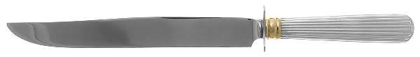 Golden Ashmont (Sterling, 1991, Gold Accent) Small Steak Carving Knife with Stainless Blade
