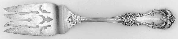 Golden Burgundy (Sterling) Medium Solid Cold Meat Serving Fork
