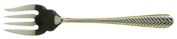 Golden Braid (Stainless, Gold Accent) Individual Salad Fork