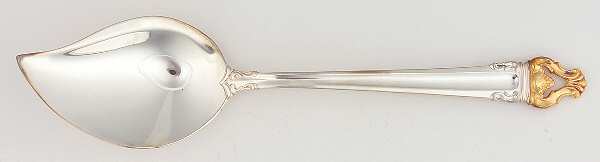 Golden Crown (Silverplate, Gold Accent, 1969) Large Solid Jelly Server