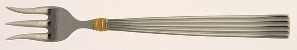 Golden Crescendo (Stainless, Gold Accent) Cocktail/Seafood Fork