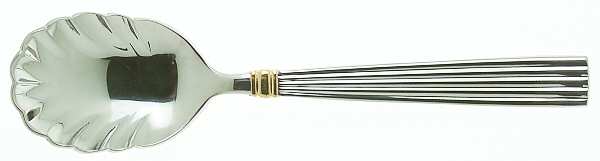 Golden Crescendo (Stainless, Gold Accent) Sugar Shell Spoon
