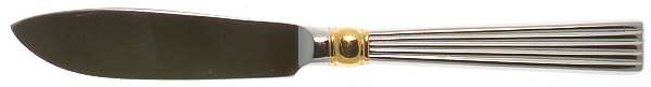 Golden Crescendo (Stainless, Gold Accent) Hollow Handle Master Butter Knife