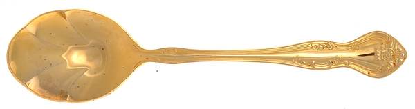 Golden Dunbarton (Gold Electroplate) Sugar Shell Spoon