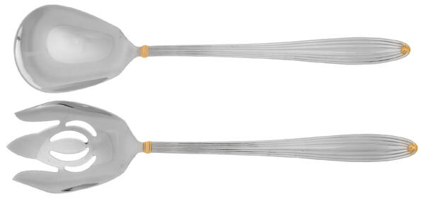 Golden Jubilee (Stainless) Solid Oversized Serving Salad Set
