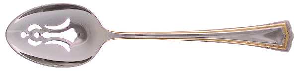 Golden Ledgemont (Stainless) Pierced Tablespoon (Serving Spoon)