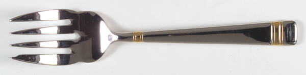 Golden Longwood (Stainless) Medium Solid Cold Meat Serving Fork