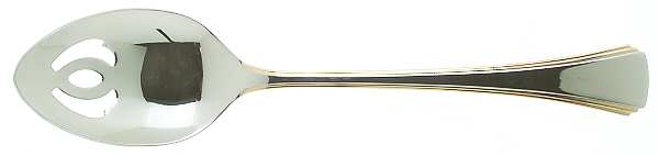 Golden Miro (Stainless-Gold Accent) Pierced Tablespoon (Serving Spoon)