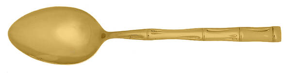Golden Royal Bamboo (Gold Electroplate) Place/Oval Soup Spoon